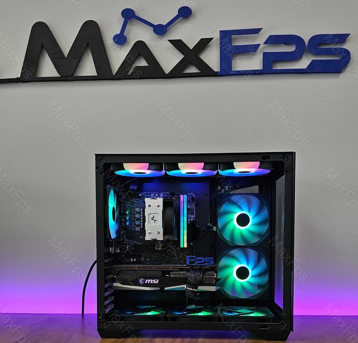 Гаранция! Геймърски компютър! RX 6700XT 12GB, Ryzen 5 5600, 16GB RAM