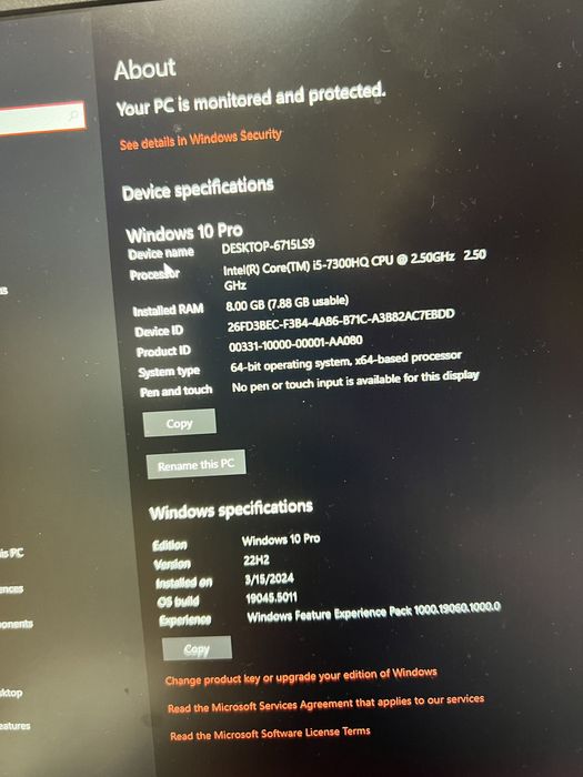 Laptop hp omen 15  gtx1050