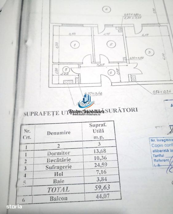 Apartament 2 camere 103 mp, etaj 1, cu terasa, zona 1 Mai