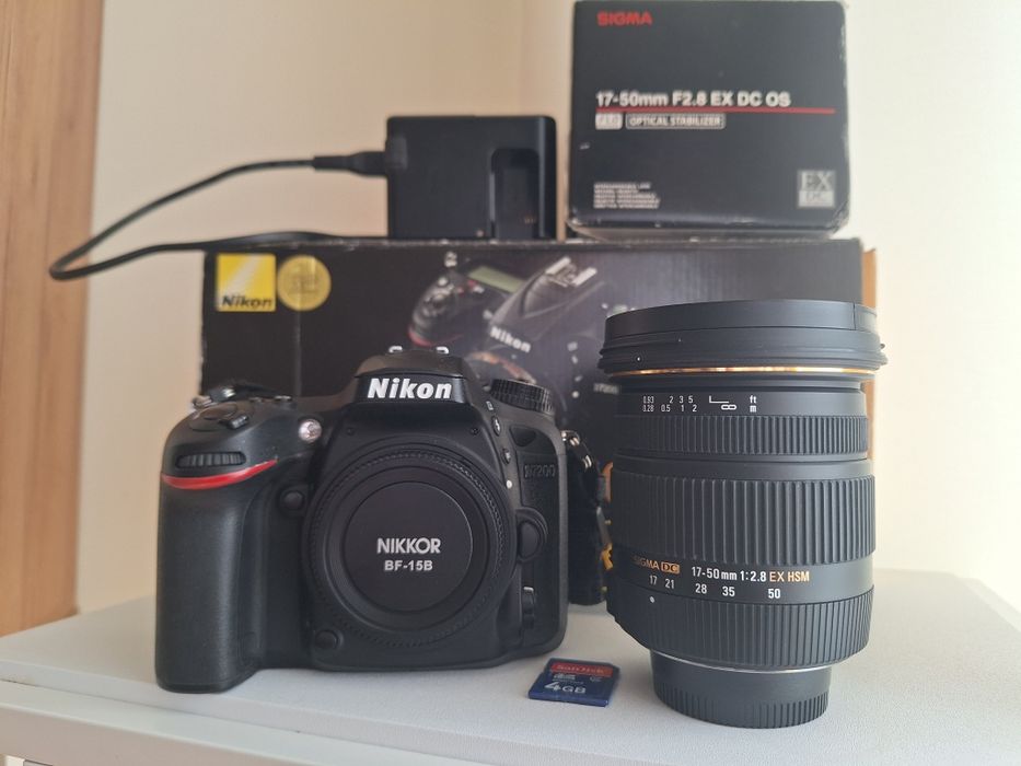 Nikon D7200 + обектив Sigma 17-50mm, f2.8