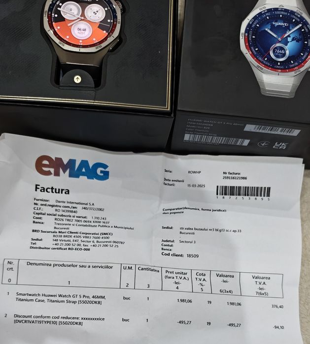 Huawei watch gt 5 pro titanium strap