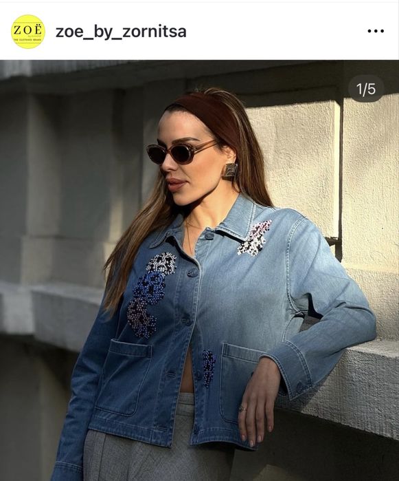 Zoe връхна дънкова риза