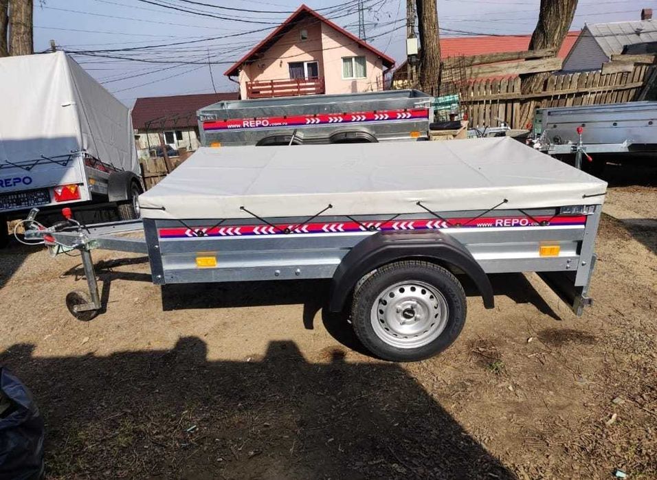 Vand remorca cu 1 axa sau 2 axe 750 kg noua, in Jud Botosani