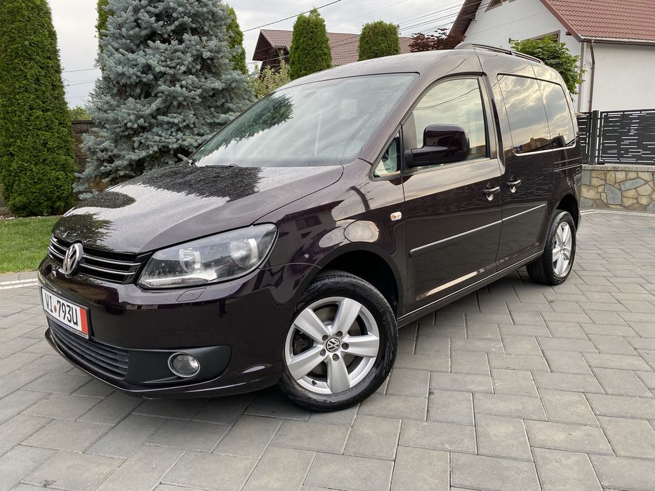 VW-CADDY~LiFE-2 ,0 -Tdi~140-Cp-Culoare Deosebită-Visiniu-met