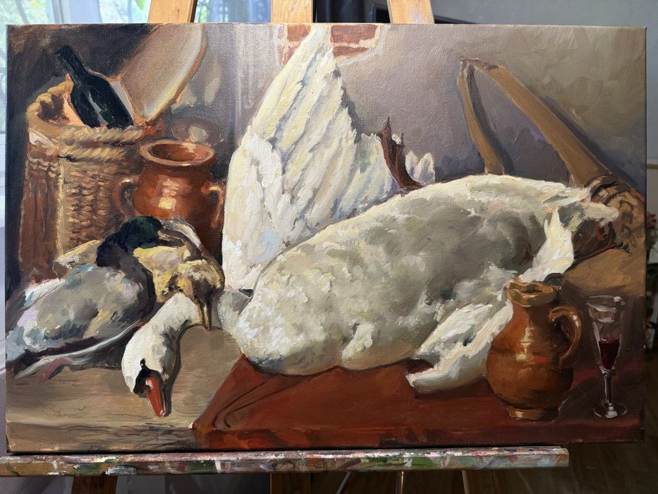 натюрморт с лебиде