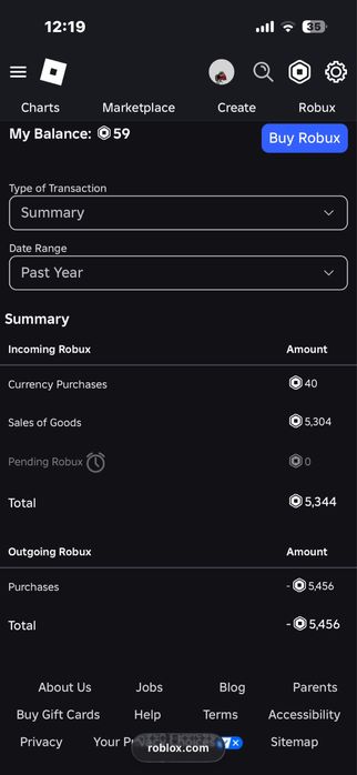 Аккаунт дешево роблокс