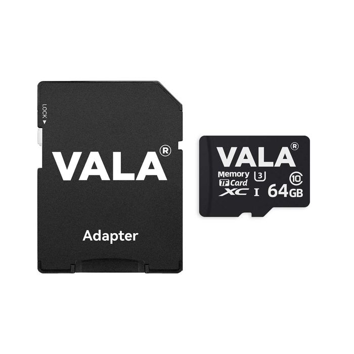Card microsd cu adaptor, 64Gb, VALA
