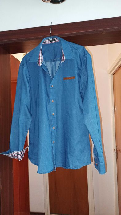 Cămașă/bluza eleganta bleu de primavara-toamna