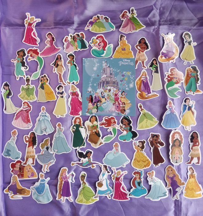 Стикери Дисни принцеси, 50 броя