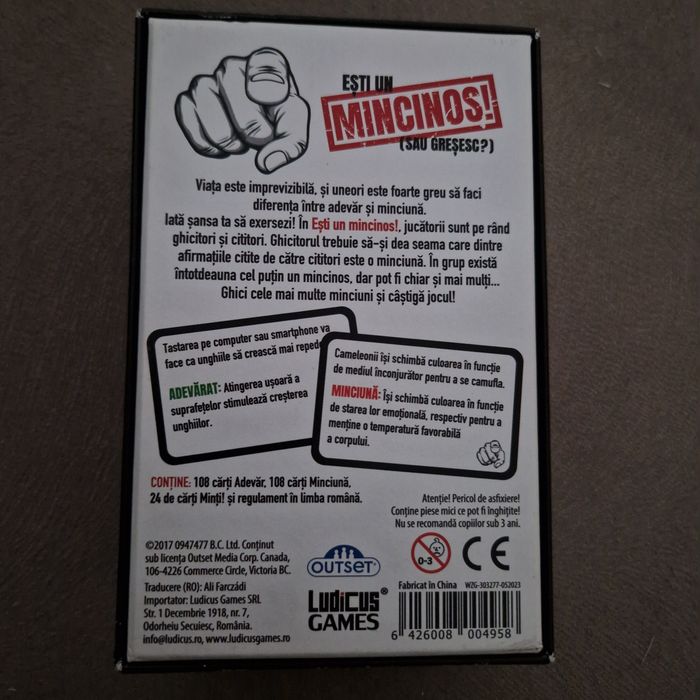 Jocul Esti un mincinos!