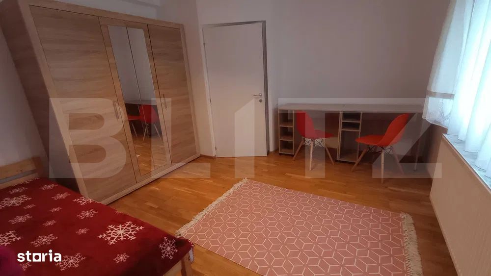 Aparatment 4 camare, semidecomandat, cu gradina de 144 mp, Europa
