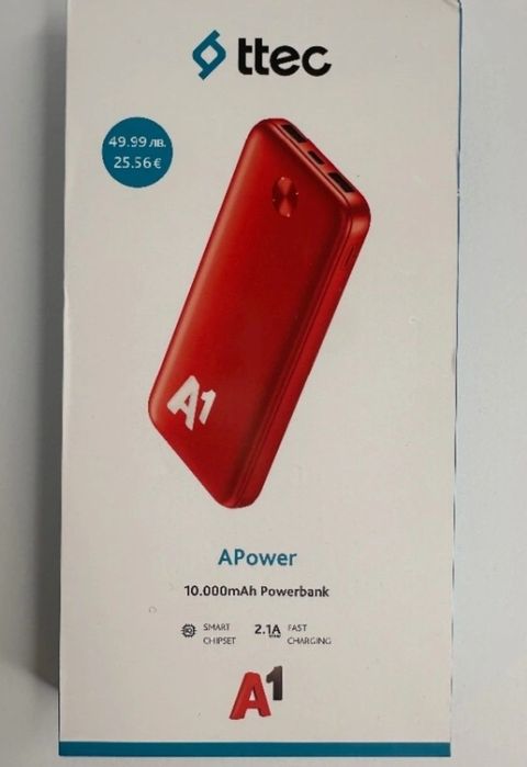 Преносима външна батерия (Power Bank) – 10000mAh.