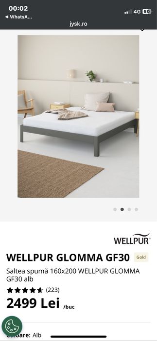 Saltea spuma de memorie