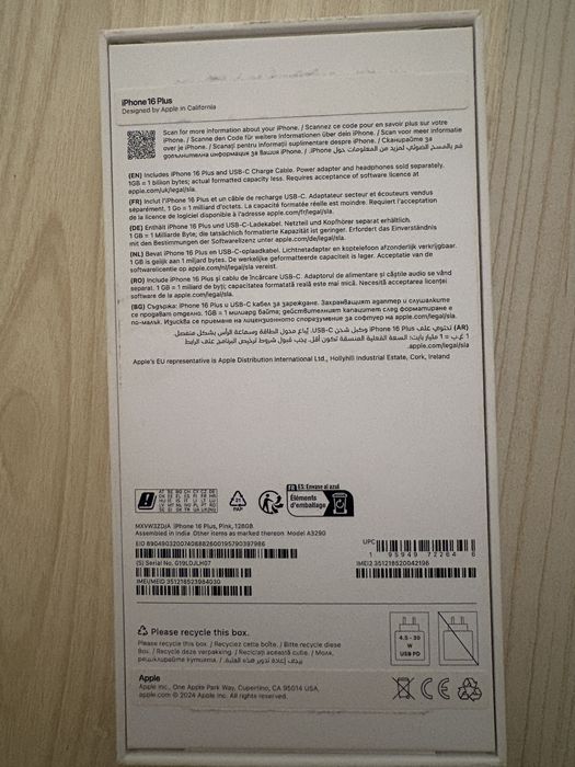 Iphone 16 plus 128 gb