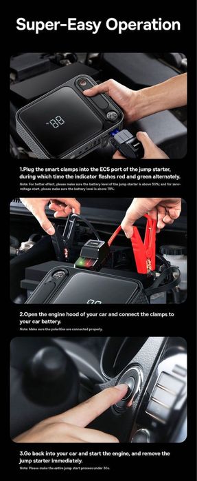 Пусковое устройство+насос авто Baseus Super Energy 2-in-1 Jump Starter
