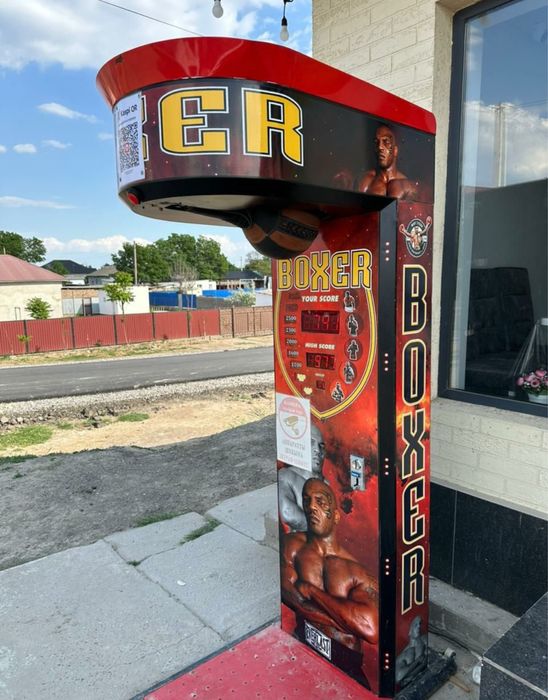 Силомер. Аппарат для удара. Бокс. Спорт!