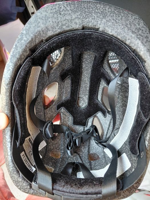 Детска вело каска Polisport - Junior Glitter Hearts, 52-56 cm, розова