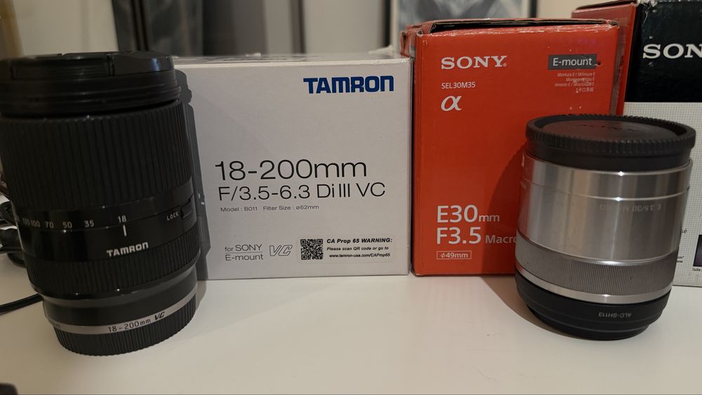Sony a6000 + obiectiv macro + blitz Godox + accesorii