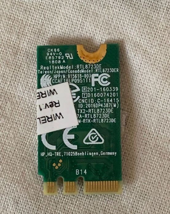 WiFi  AW-NE785,AW-NB130H,QCWB335,AW-NB274NF,RTL8821 si 8260NGW
