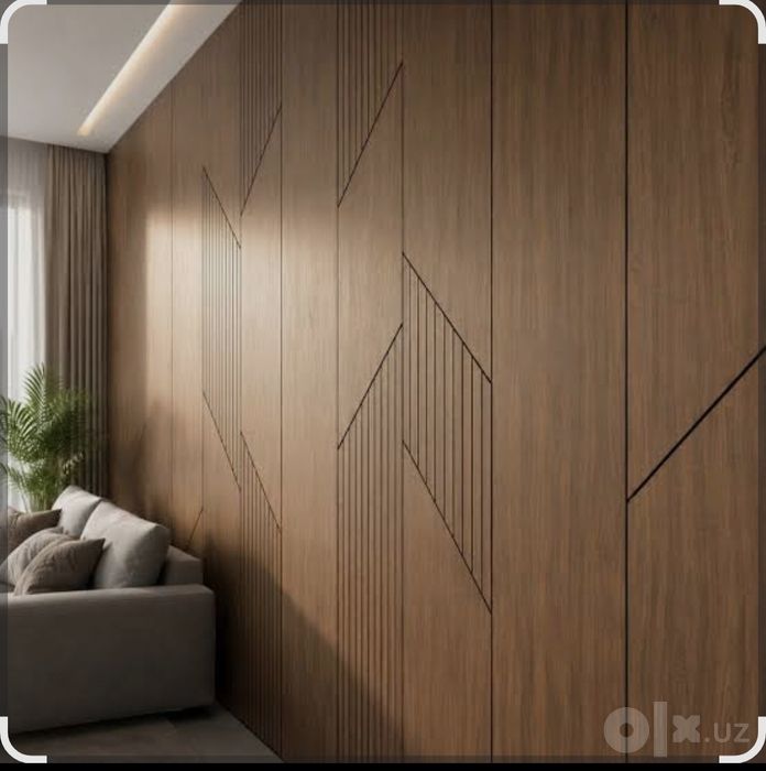 Bambuk panel zamonaviy dezaynda