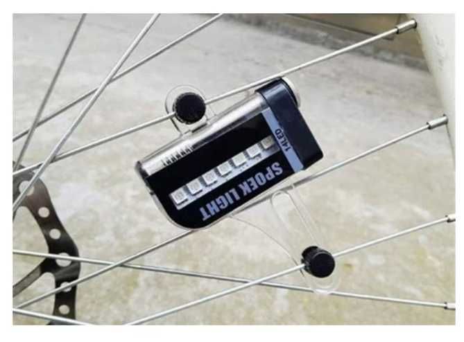 Lumini LED RGB Dynamic pentru spite bicicleta