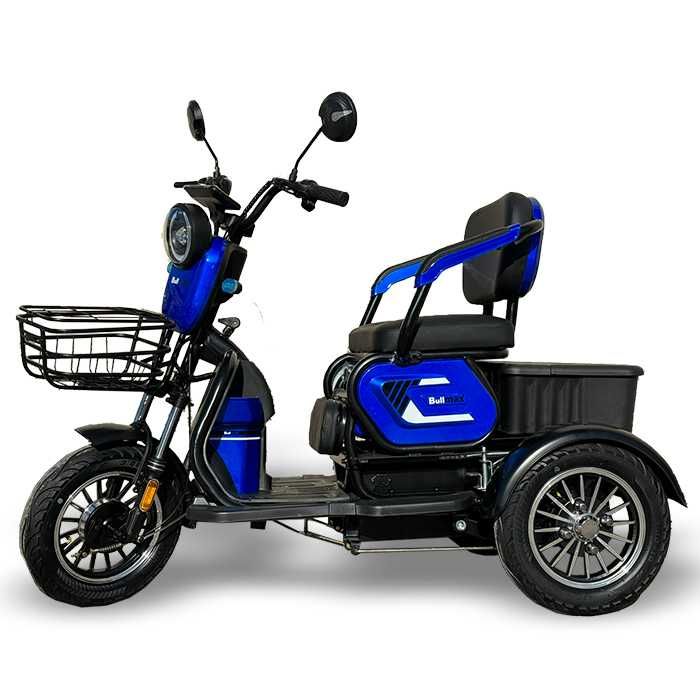 Електрическа двуместна триколка Bullmax С1+ модел 2025 година 1500W