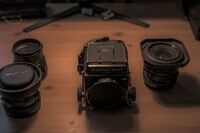 Mamiya RB67 с обективи- Sekor 127 f/3.8; 90 f/3.8; 50 f/ 4.5 и аксесоа