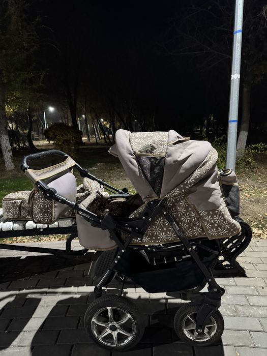 Коляска трансформер Стек Гном, коричневый