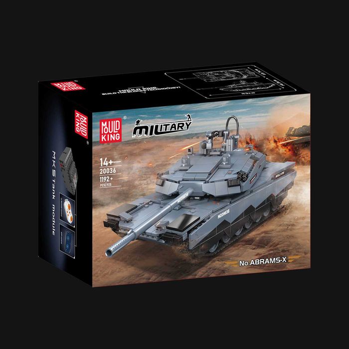 Радиоуправляемый конструктор MOULD KING «Танк Abrams X» (1192 детали)