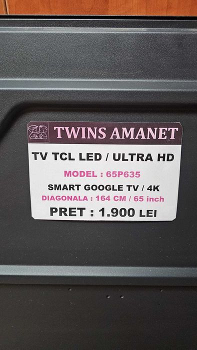 Televizor TCL smart 164 cm