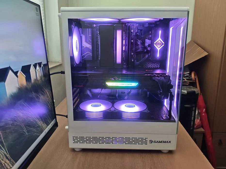 Геймърски компютър, Ryzen 9600x, 32gb Ddr5, RX 6800XT 16gb, 1tb Nvme, 850W
