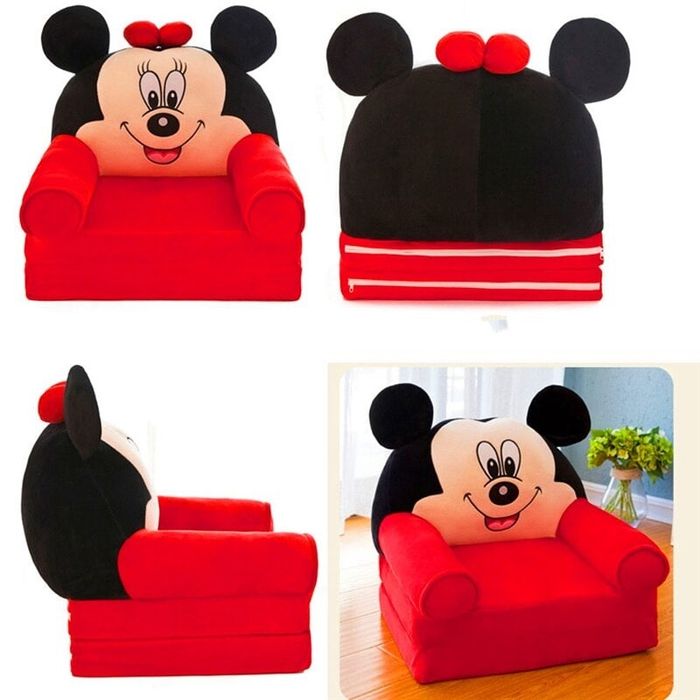 Складной детский маленький кресло-диван с мультяшным сиденьем dm37
