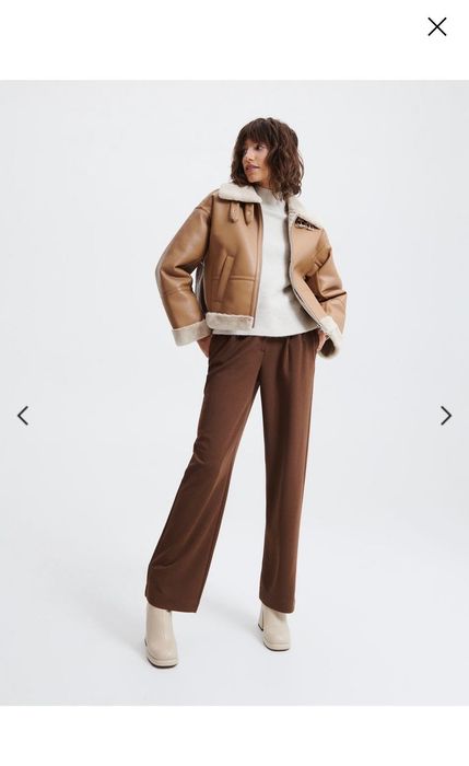 Кожено яке Reserved с дебела подплата ХС