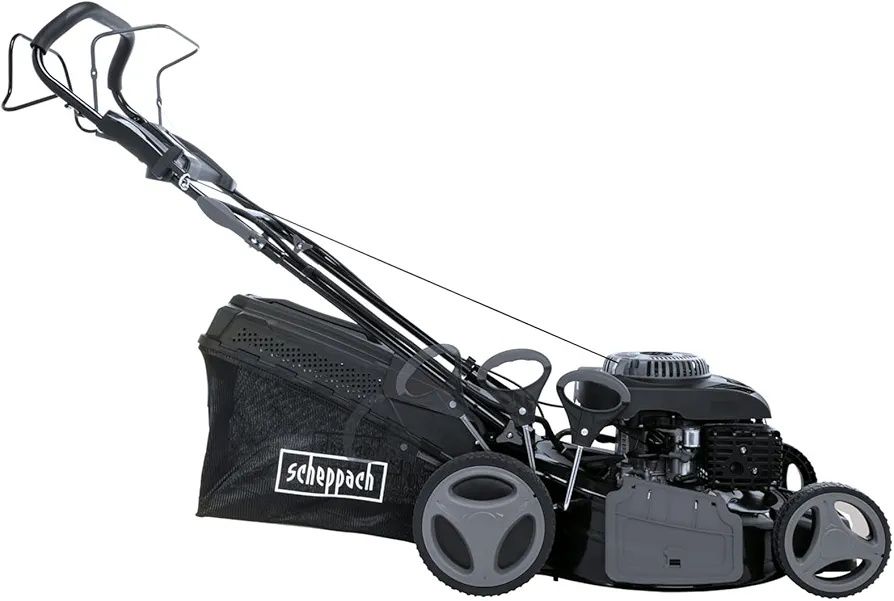 Masina de tuns gazon scheppach ms 225 53 pornire la buton