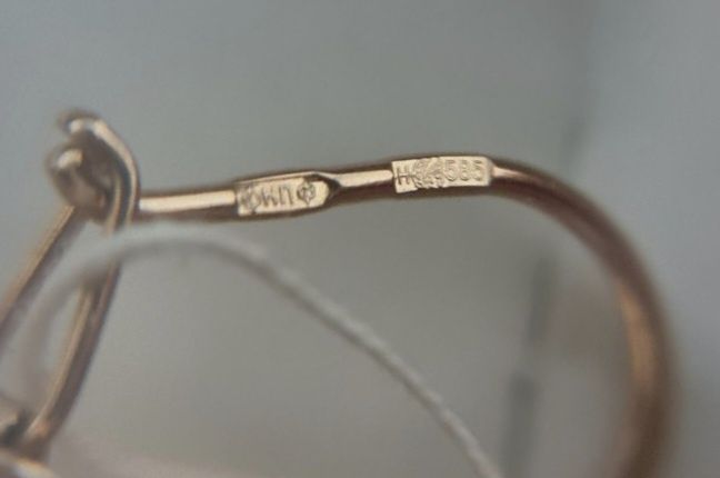 Детские золотые серьги 585 пробы