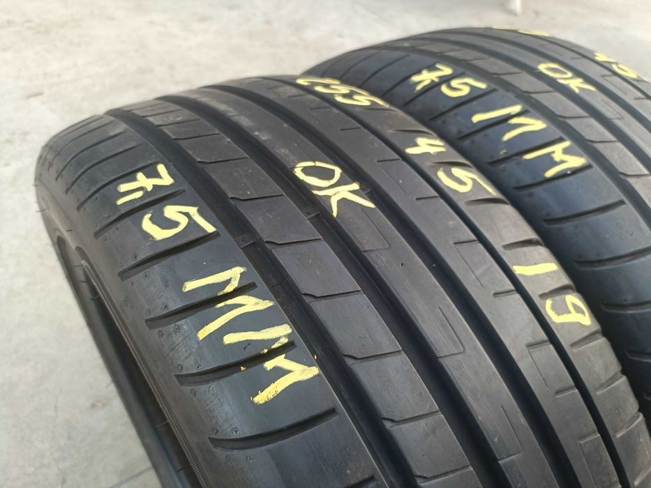 Doua anvelopa vara 255 45 19 goodyear asymmetric 3 profil de 7,5 mm