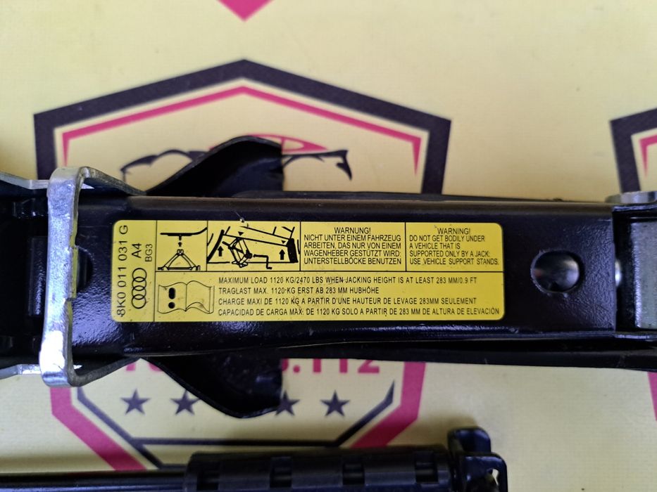 Cric auto punct sprijin original Audi A4 B8 A5 8T 2007+++2014 1120Kg