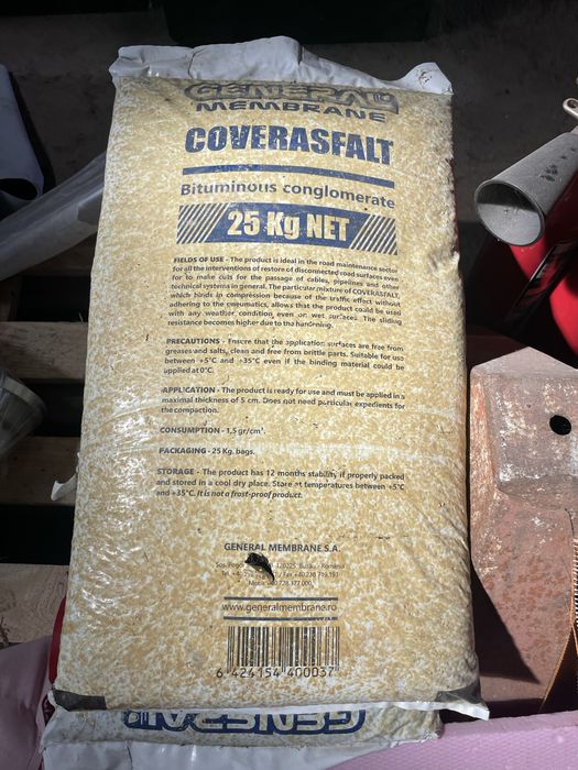 Membrane Coverasfalt la 25 kg