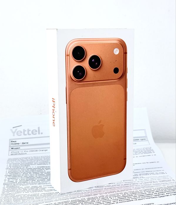 НАЛИЧЕН! Apple iPhone 17 Pro 256GB Cosmic Orange 3г. Гаранция!