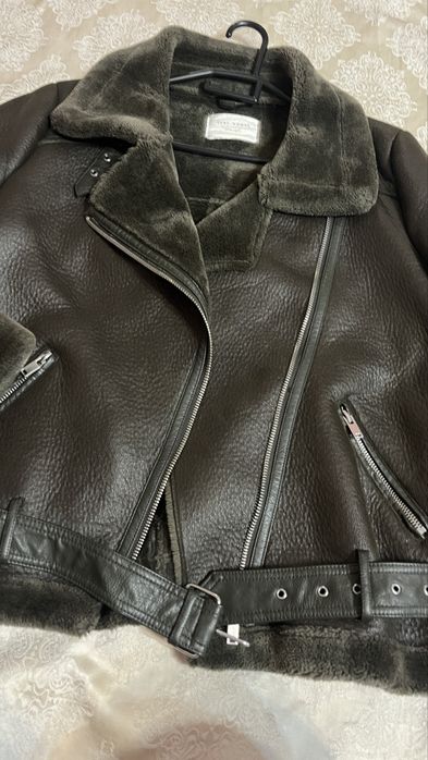 Дубленка zara авиатор