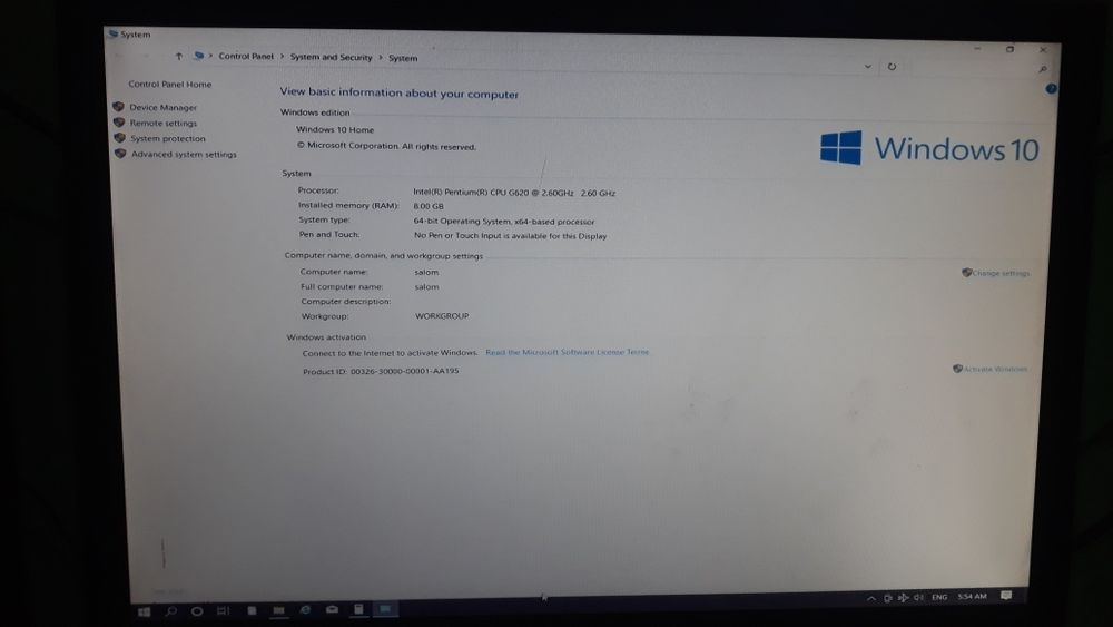 Kompyuter sotiladi yoki abmen novutbokka