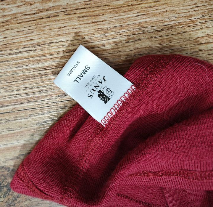 JANUS 100% Мериносова вълна дамска термо фланелка размер S