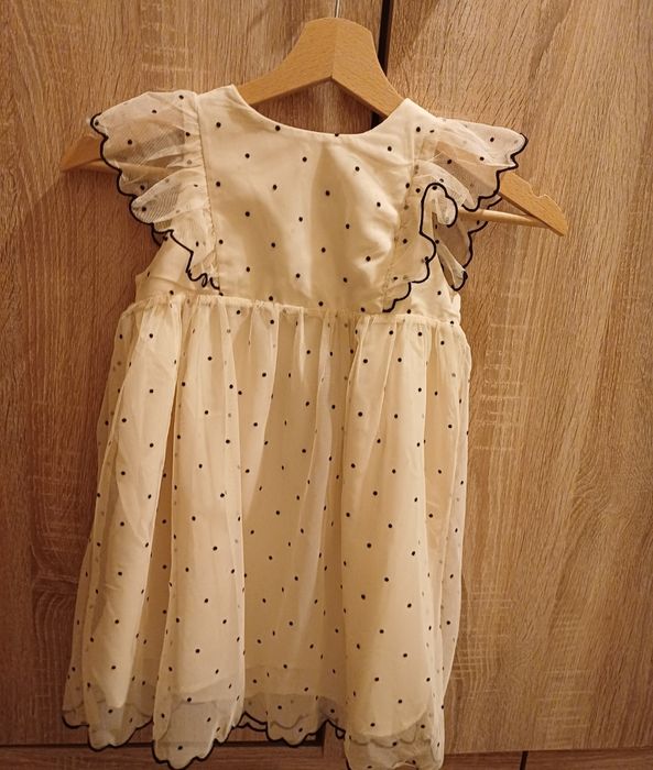 H&M Рокличка с Дантели бяла