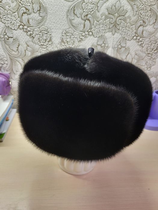 Шапка ушанка норковая, мужская