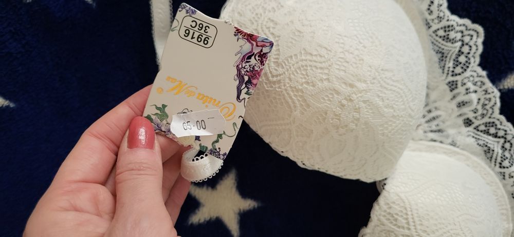 Sutien push up alb dantela 80C