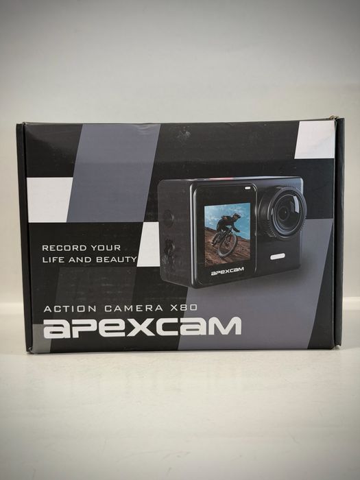 Action camera Apexcam X80 24MP 4K Ultra HD cu Ecran Tactil 2" și Wi-Fi  - Noua - Garantie !!!