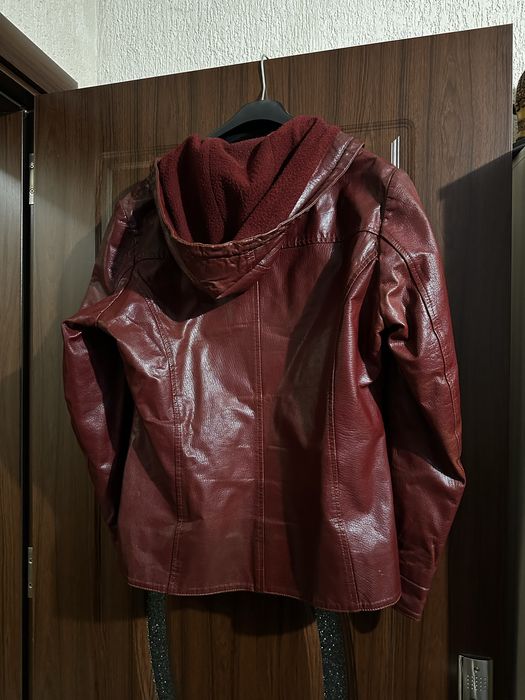 Яке Zara от естествена кожа