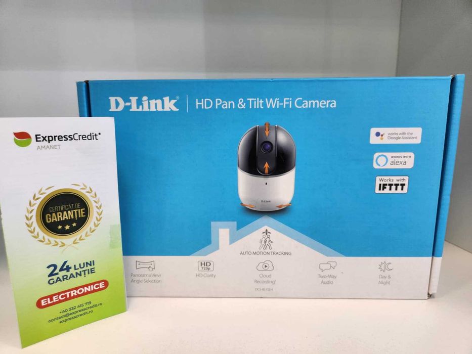 Camera Supraveghere WiFi D-Link DCS-8515LH (Ag8 Tudor/B75265) – Garantie 2 Ani!