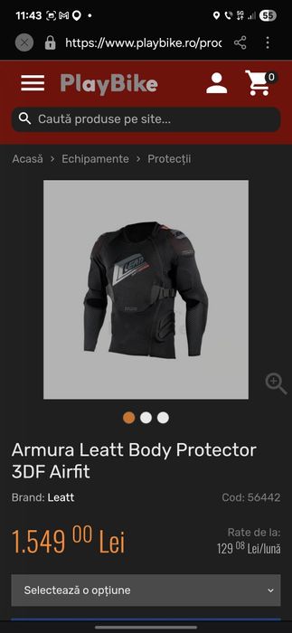 Protectie atv marca Leatt pentru atv,moto,trotineta electrica,etc!