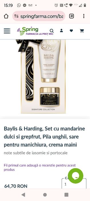 Set Baylis & Harding pentru mâini